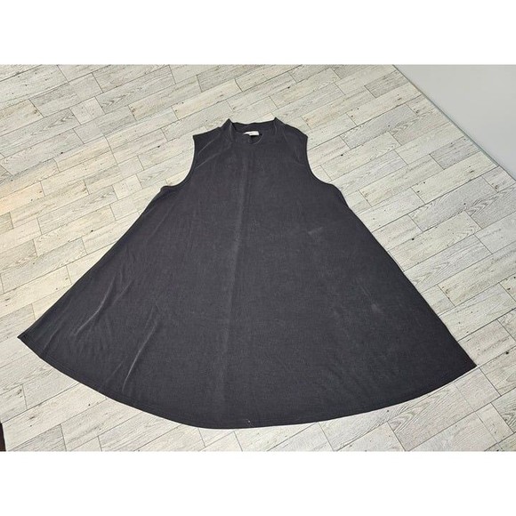Acemi Dark Grey Mock Neck Sleeveless Swing Trapeze Tunic, Size Small - Picture 2 of 4
